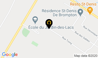 Construction Dominic Bouffard Inc in Saint-denis-de-brompton map