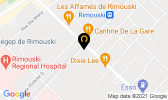 Construction Drapeau in Rimouski map