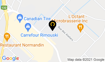 Construction Gilles Albert Inc in Rimouski map