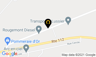 Construction M Auclair Inc in Rougemont map