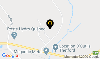 Construction Mario Lapointe Inc in Thetford Mines map