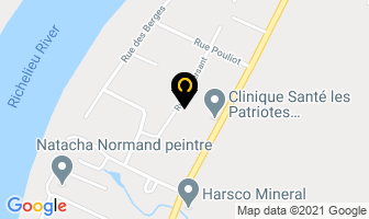 Construction Maxime Salvas Inc in Sorel-Tracy map