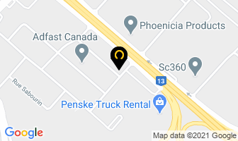 Construction P Leclerc in Brantford map