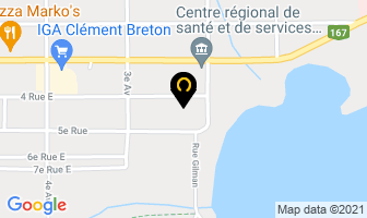 Construction Par Tanguay in Chibougamau map