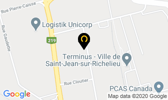 Construction S R B Scc in Saint-Jean-sur-Richelieu map
