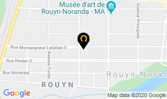 Construction Yvon Rivest in Rouyn-Noranda map
