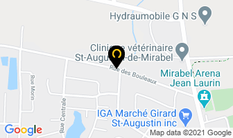 Constructions Alain Gaudreault Inc in Mirabel map