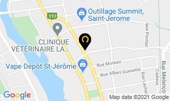 Contant Alain Inc in Saint-Jérôme map
