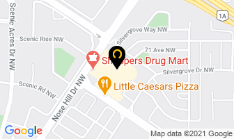Contours Hair Design in Calgary map