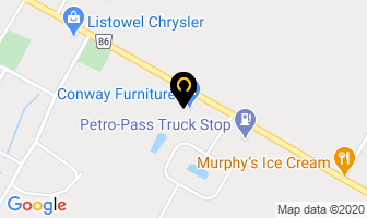 Conway Furniture in Listowel map