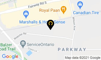 Cooksville Steel Ltd in Kitchener map