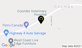Coombs Veterinary Hospital in Nanaimo map