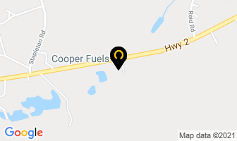 Cooper Fuels in Selkirk map