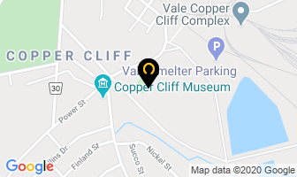 Copper Cliff Curling Club in Sudbury map