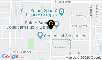 Coquitlam Public Library Poirier St Branch in Coquitlam map