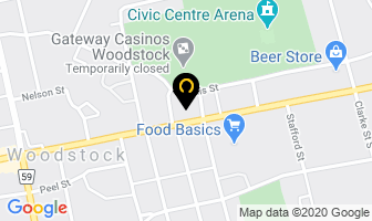 Corcon Auto Sales in Woodstock map