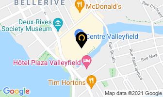 Cordonnerie Centre Valleyfield in Salaberry-de-Valleyfield map