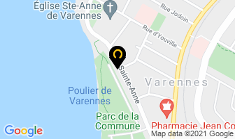 Cordonnerie Rainville in Varennes map