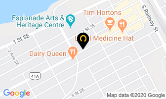 Core Assn in Medicine Hat map
