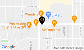 Corner Framing Studio in Calgary map