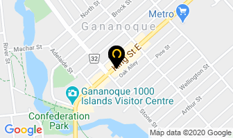 Corner Stone Stylists in Gananoque map