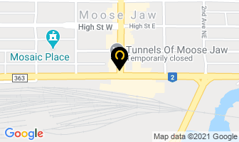 Cornerstone Bar & Grill in Moose Jaw map