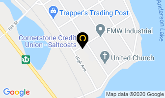 Cornerstone Credit Union in Saltcoats map