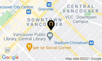 Corporate Centre in Vancouver map