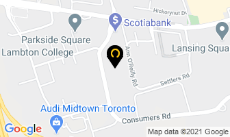 Corporate Communications in Orillia map