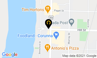 Corunna Hardware Ltd in Corunna map