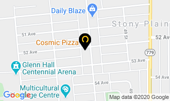 Cosmic Pizza in Stony Plain map