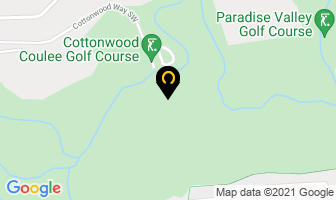 Cottonwood Coulee Golf Course in Medicine Hat map