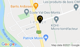 Couche-Tard in Prévost map