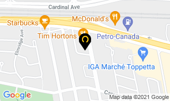 Couche-Tard in Dorval map