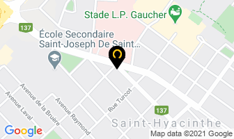 Couche-Tard in Saint-Hyacinthe map