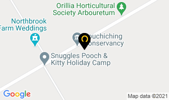 Couchiching Conservancy in Orillia map