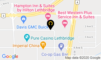 Coulee Brewing Co in Lethbridge map