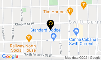 Country Club Distributors in Swift Current map