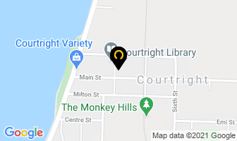 Courtright United Church in Courtright map