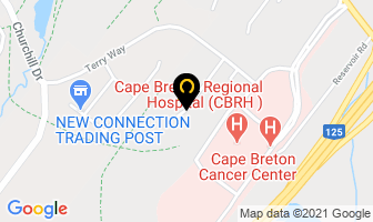 Coverdale Clinics in Cape Breton map