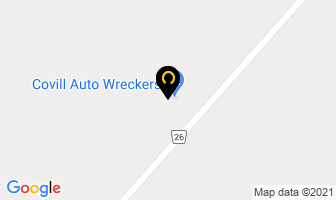 Covill Auto Wreckers in Brockville map