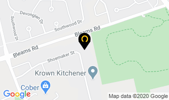 Cowie's Custom Granite Inc in Kitchener map