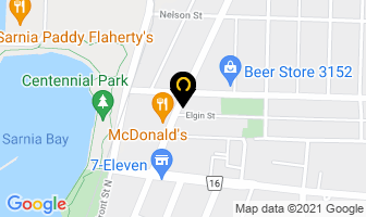 Craievich Financial Services in Sarnia map