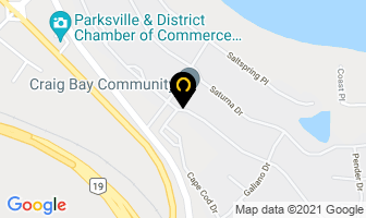Craig Bay Estates in Parksville map