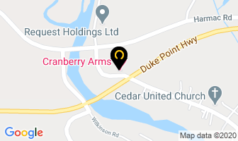 Cranberry Arms Hotel in Nanaimo map