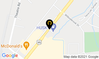 Cranbrook Husky Car Truck Stop in Cranbrook map