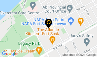 Crawford Master Stylists Ltd in Fort Saskatchewan map