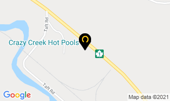 Crazy Creek Resort in Agassiz map