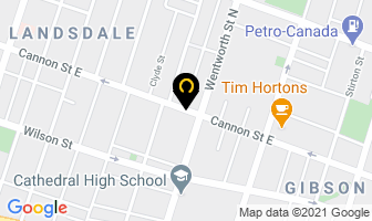 Creative Automotive in Hamilton map