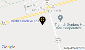 Credit Union Arena in Osgoode map
